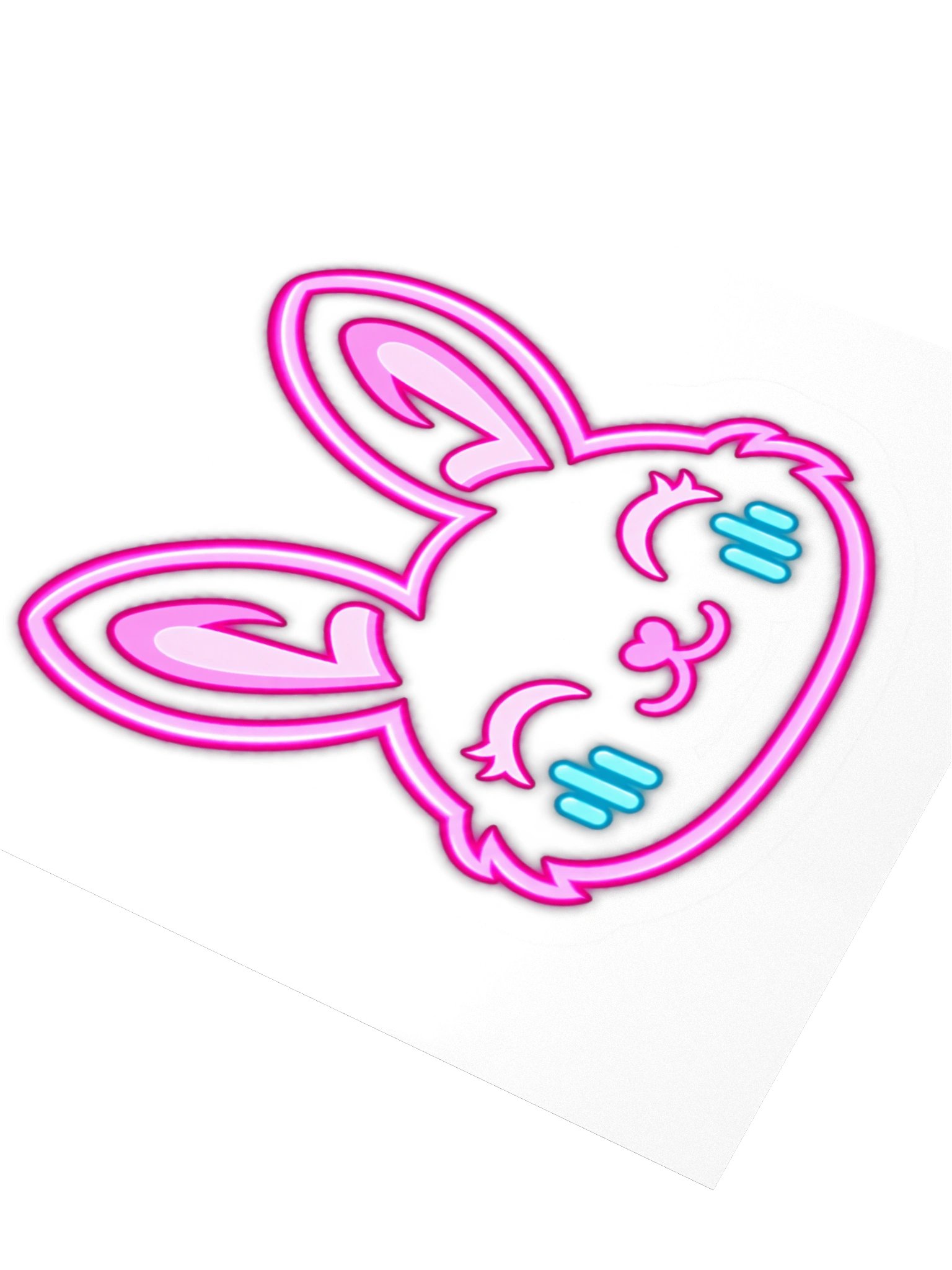 Lumi Lee (Little Raver bunny) - Logo sticker! product image (9)
