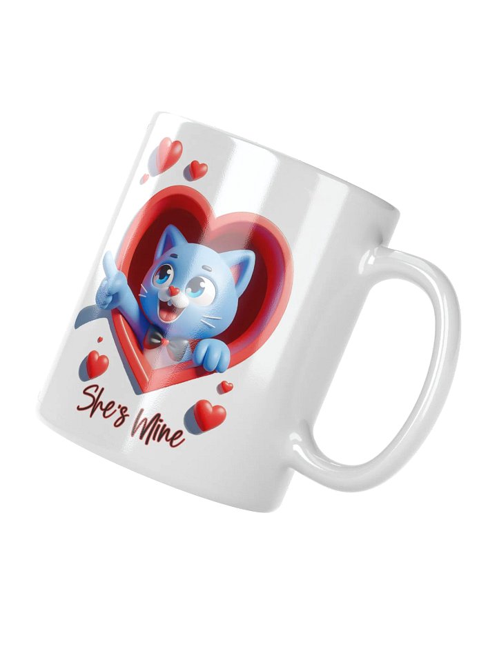 Adorable Cat Love Mug -She's Mine! product image (4)