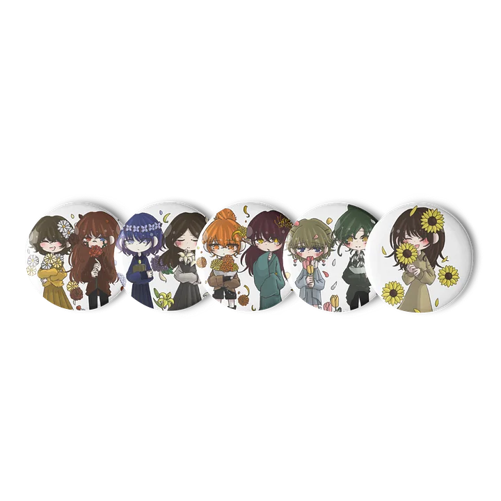 Flower Girls Pin Badges フラワーガールズ缶バッジ product image (1)