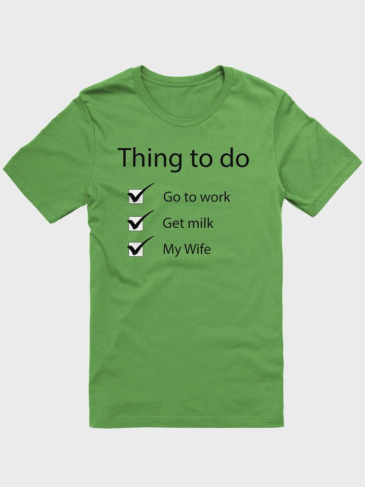 Things to do shirt product image (2)