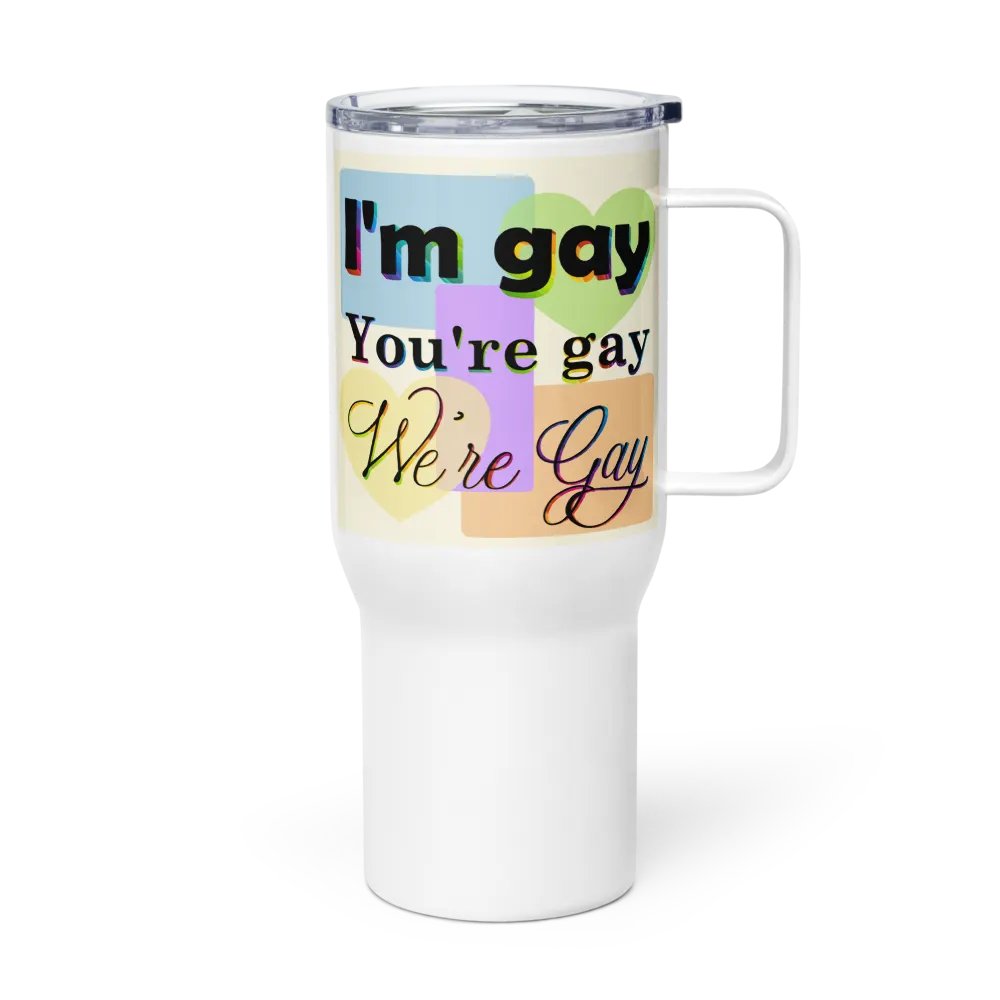 We're Gay Insulated Cup with Handle product image (5)