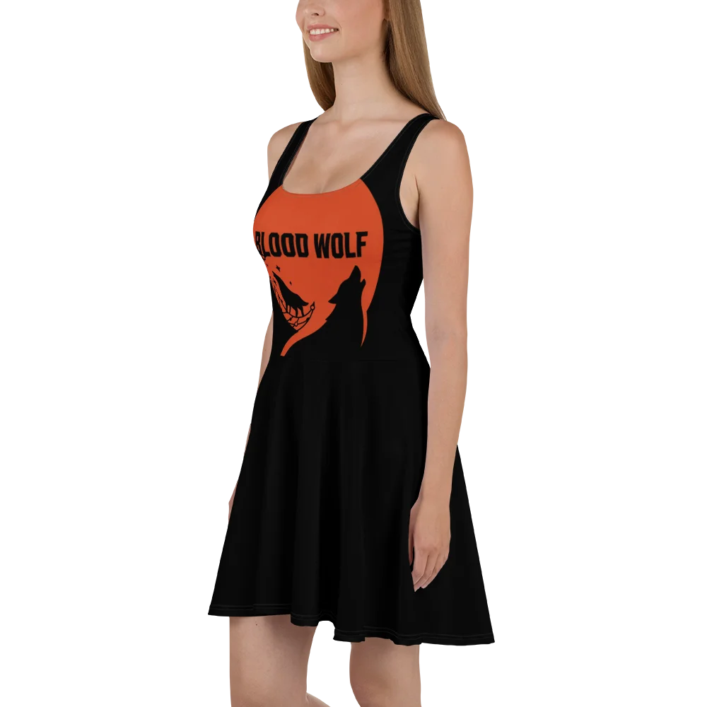 Blood Wolf Moon Skater Dress product image (1)