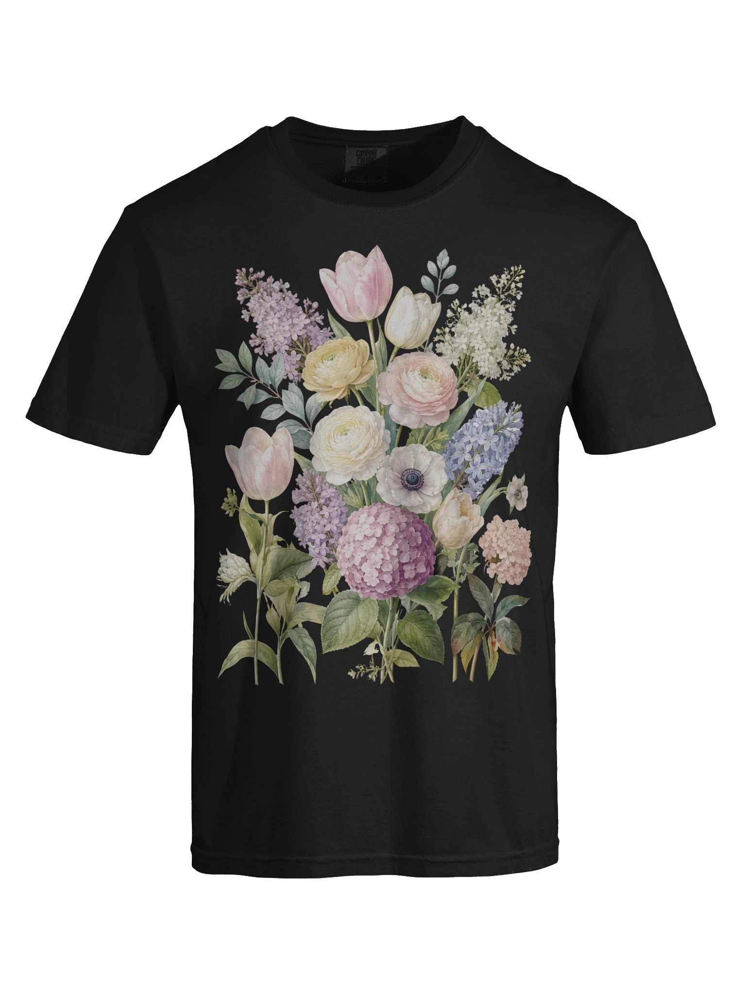 Flower Bouquet Shirt, Floral Shirt for Women, Comfort Colors Unisex T-Shirt, Spring Garden Graphic Tee product image (17)