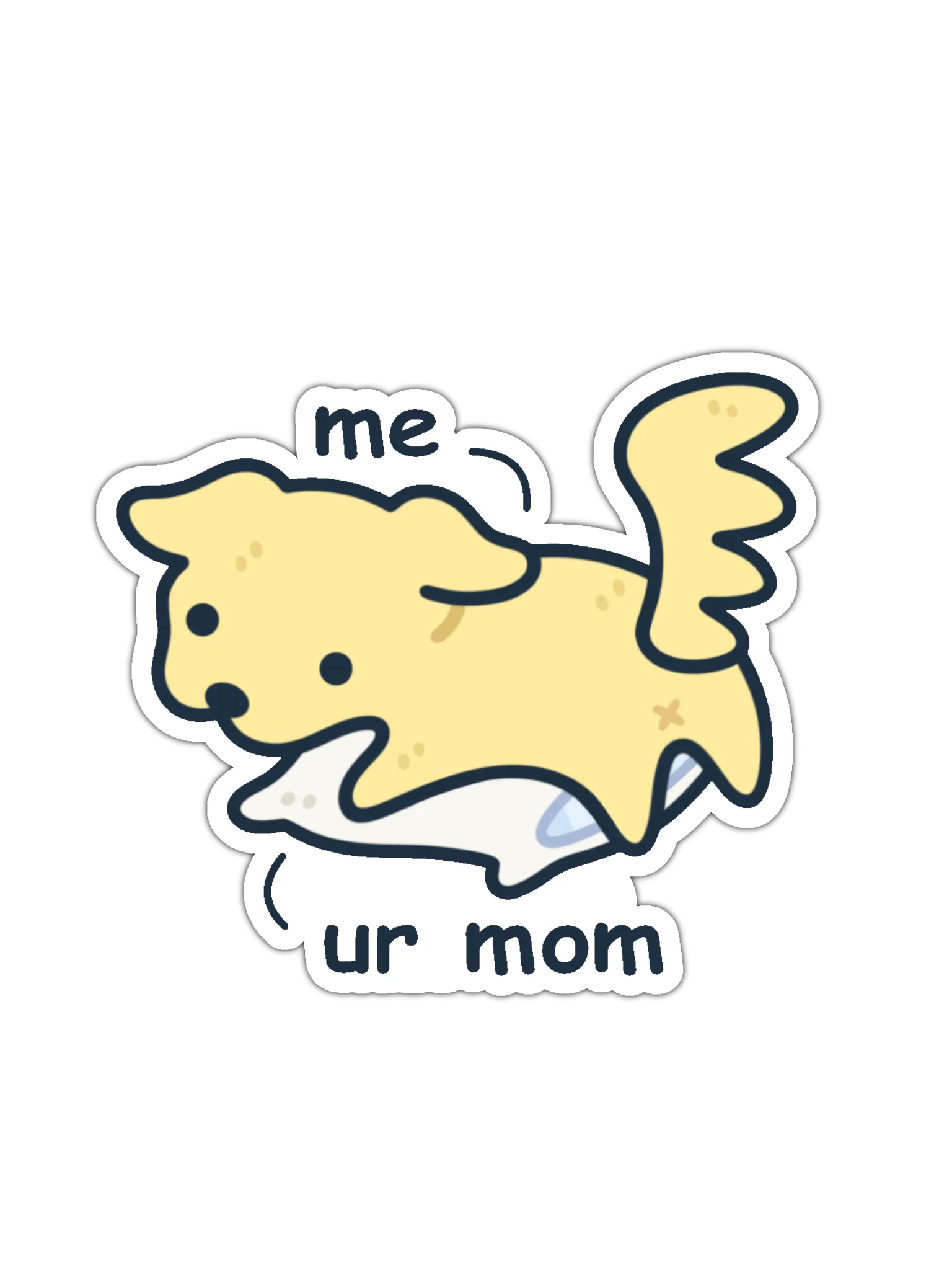 ur mom Dog Sticker product image (1)