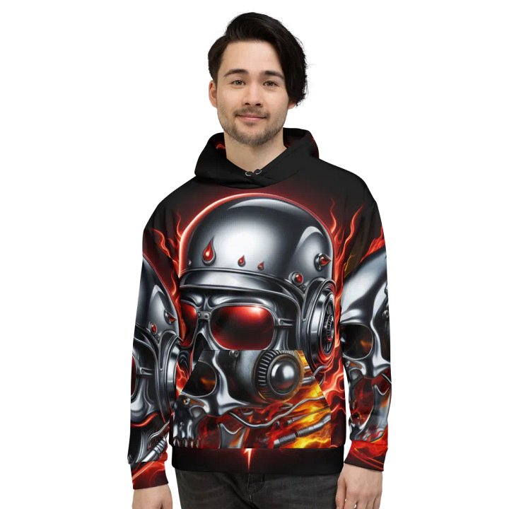 Inferno Cyborg - Unisex Skull Hoodie #52 product image (2)
