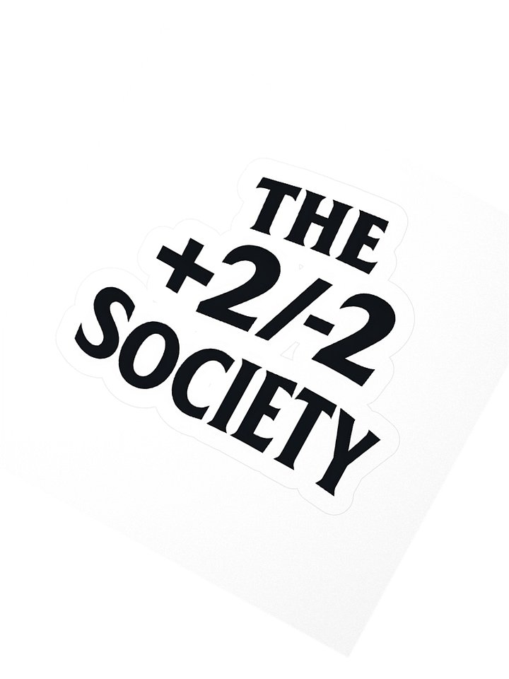 The ±2 Society Logo Sticker product image (2)