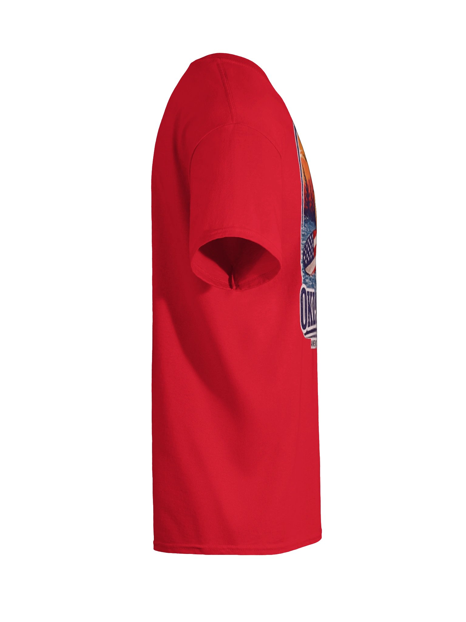 American Freedom Oklahoma Kayak Tee – Gildan 5000 Heavy Cotton Patriotic Outdoors Shirt product image (8)