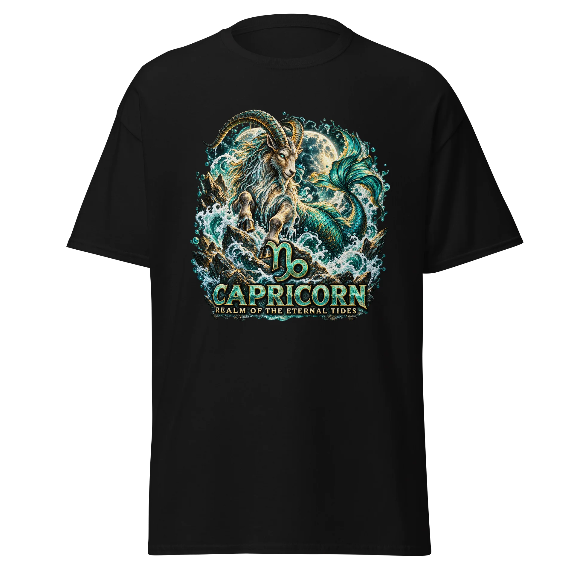 Realm of the Eternal Tides — Capricorn Zodiac Tee product image (1)