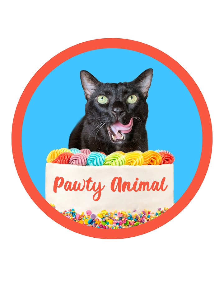 Pawty Animal circle sticker product image (1)
