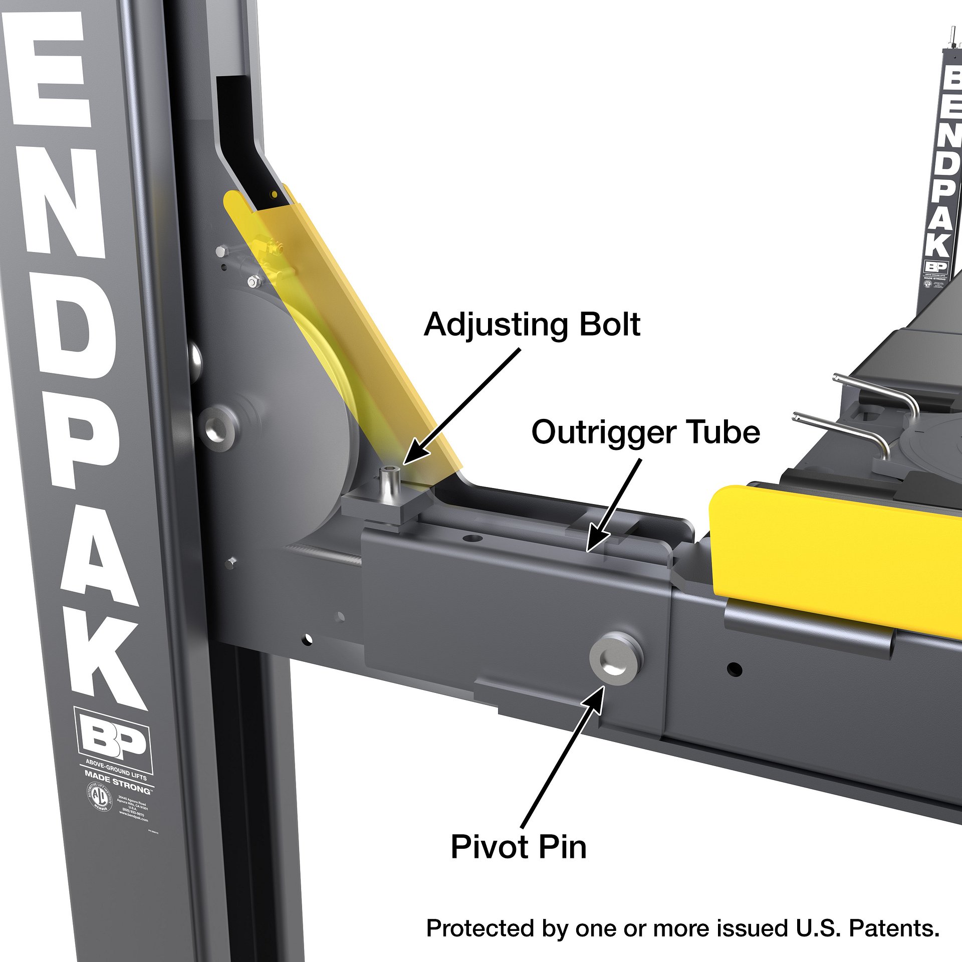 BendPak HDSO14AX Open-Front Alignment Lift - 14,000-Lb Capacity - Extended product image (2)