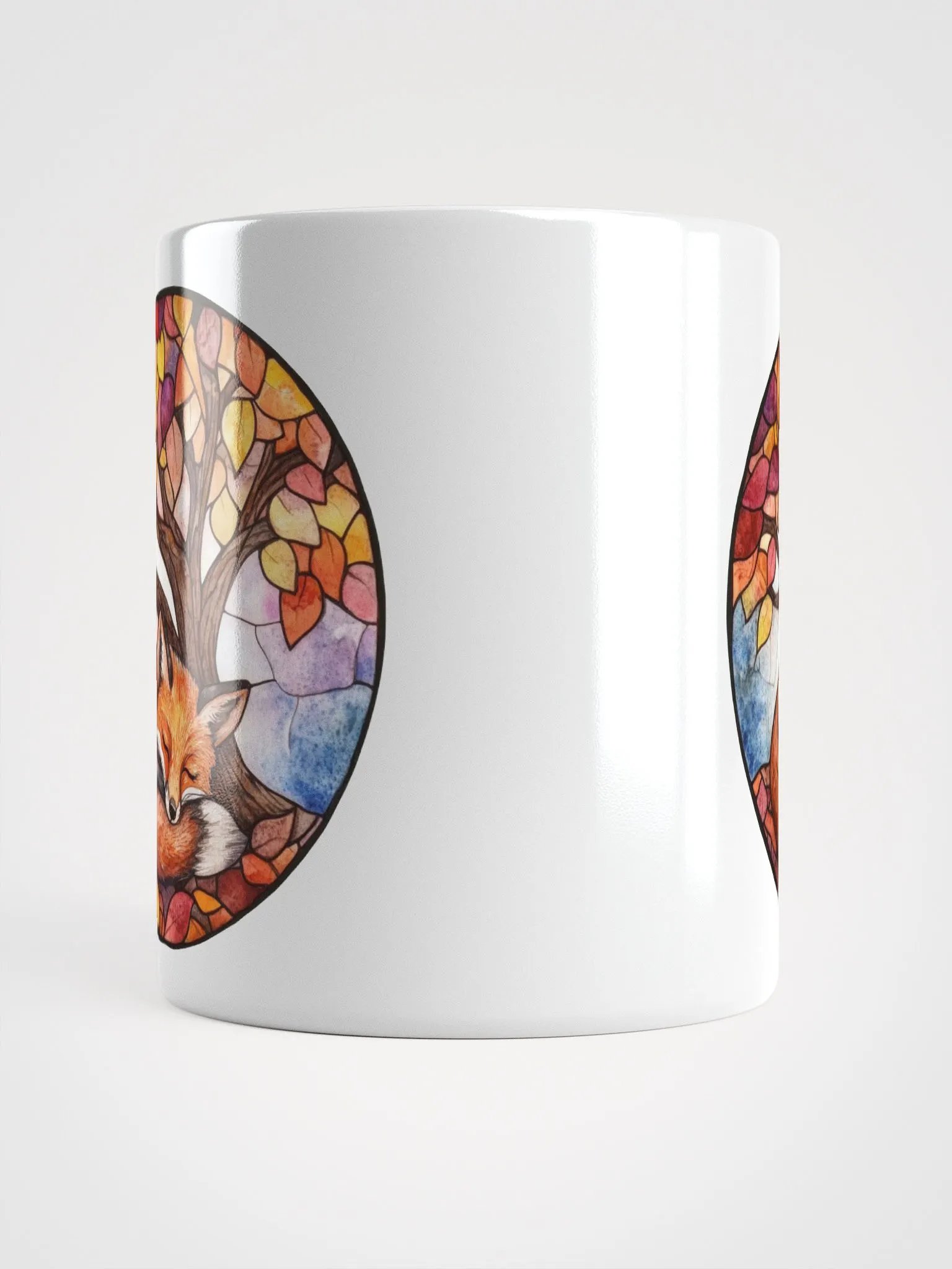 Sleeping Fox Stained Glass Mug product image (13)