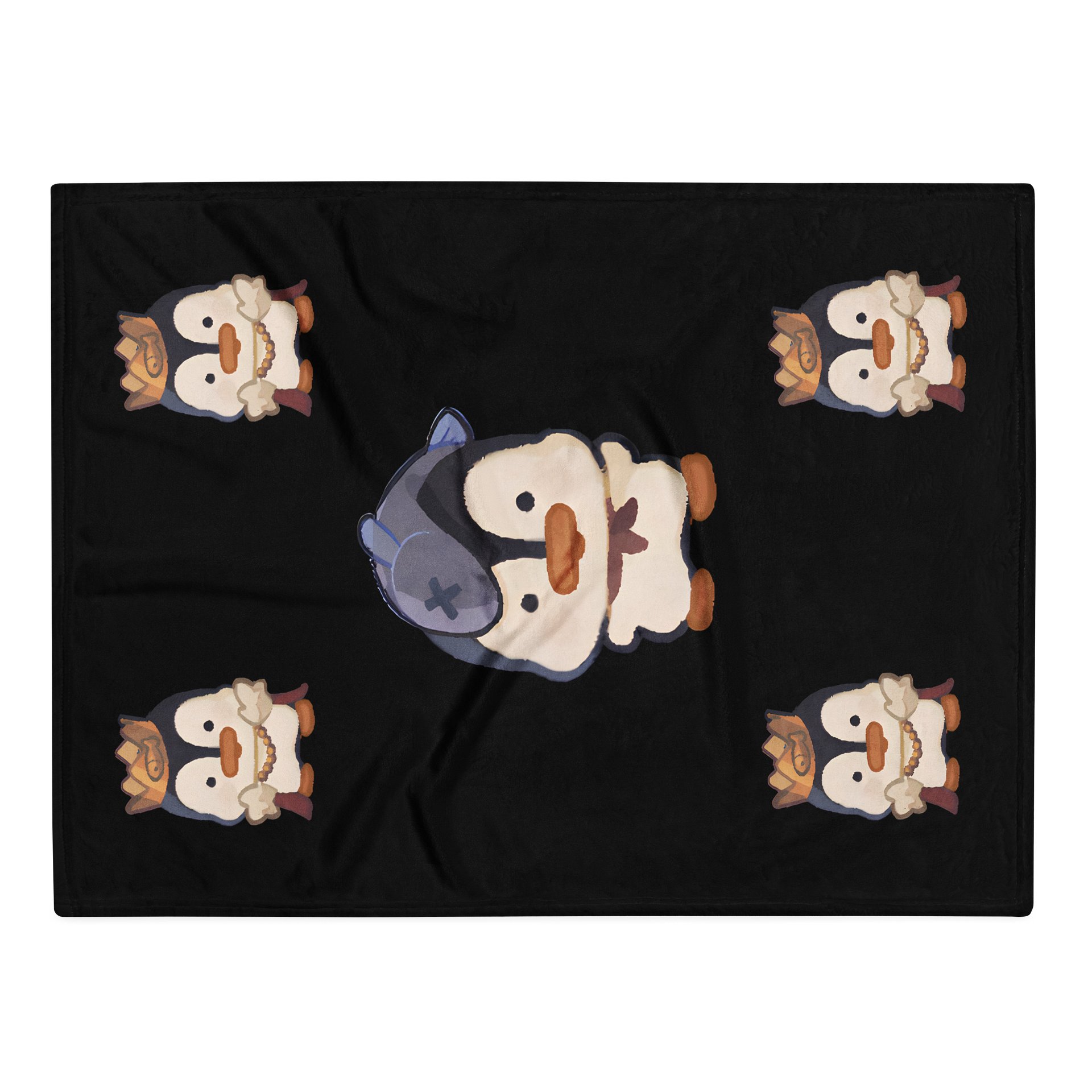 Black Throw Blanket product image (2)