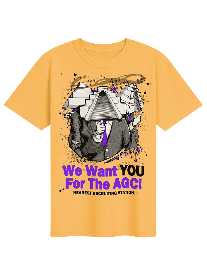 AGC RECRUIT TEE YELLOW product image (1)