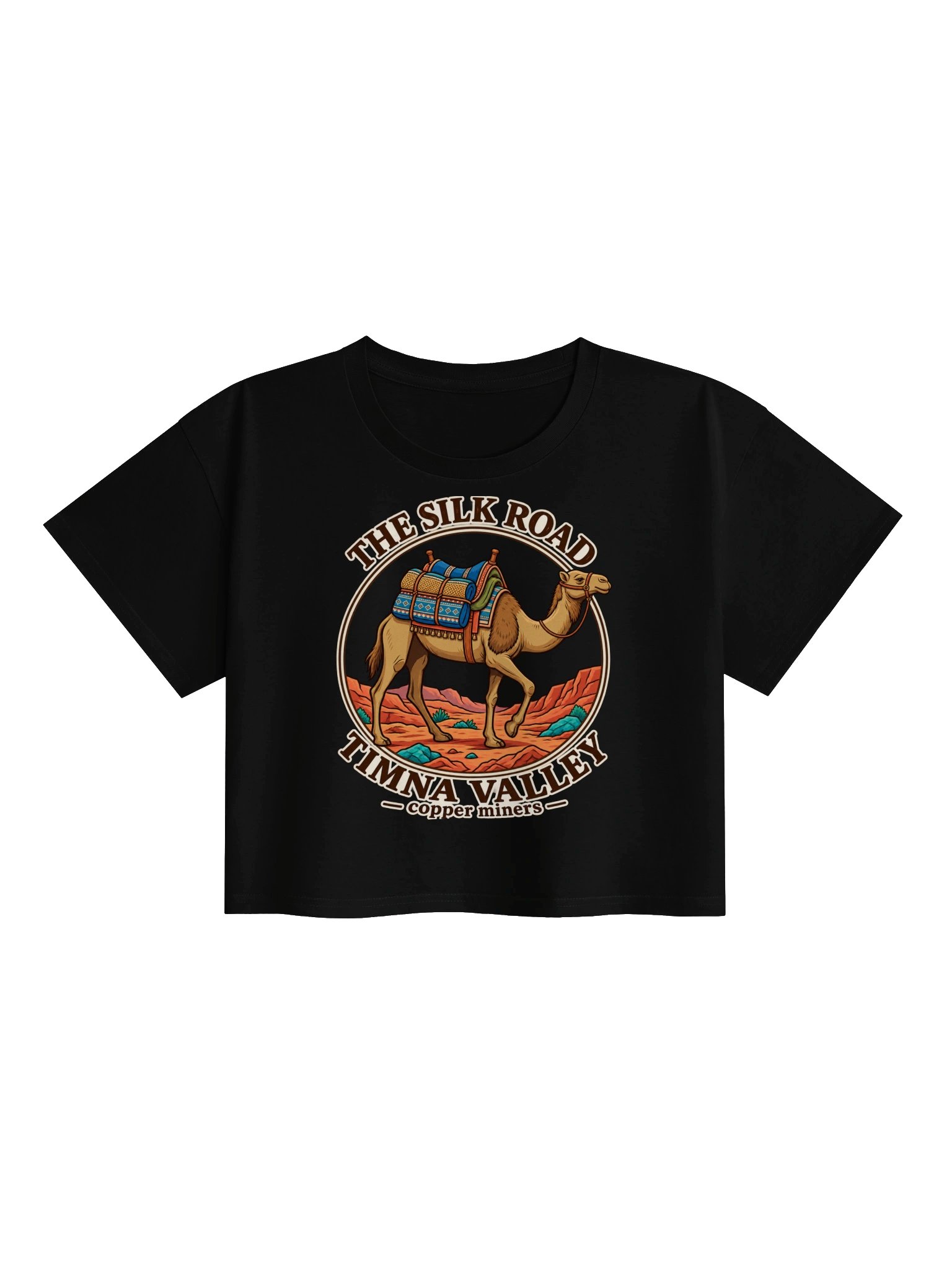 The Silk Road Timna Valley Camel Emblem Crop Top product image (1)