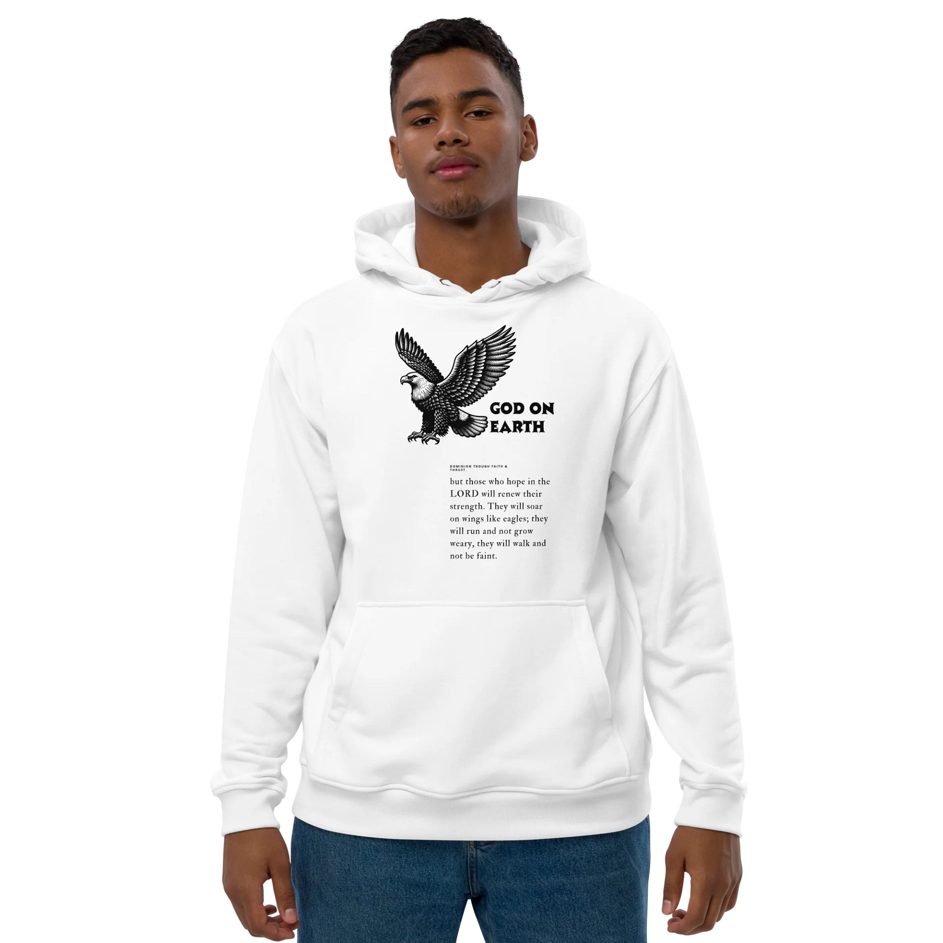 God on Earth Eagle Men's Hoodie product image (1)