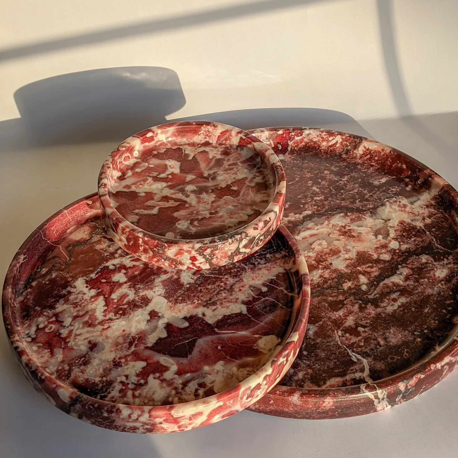 Copy of Rosso Levanto Marble Platter product image (6)
