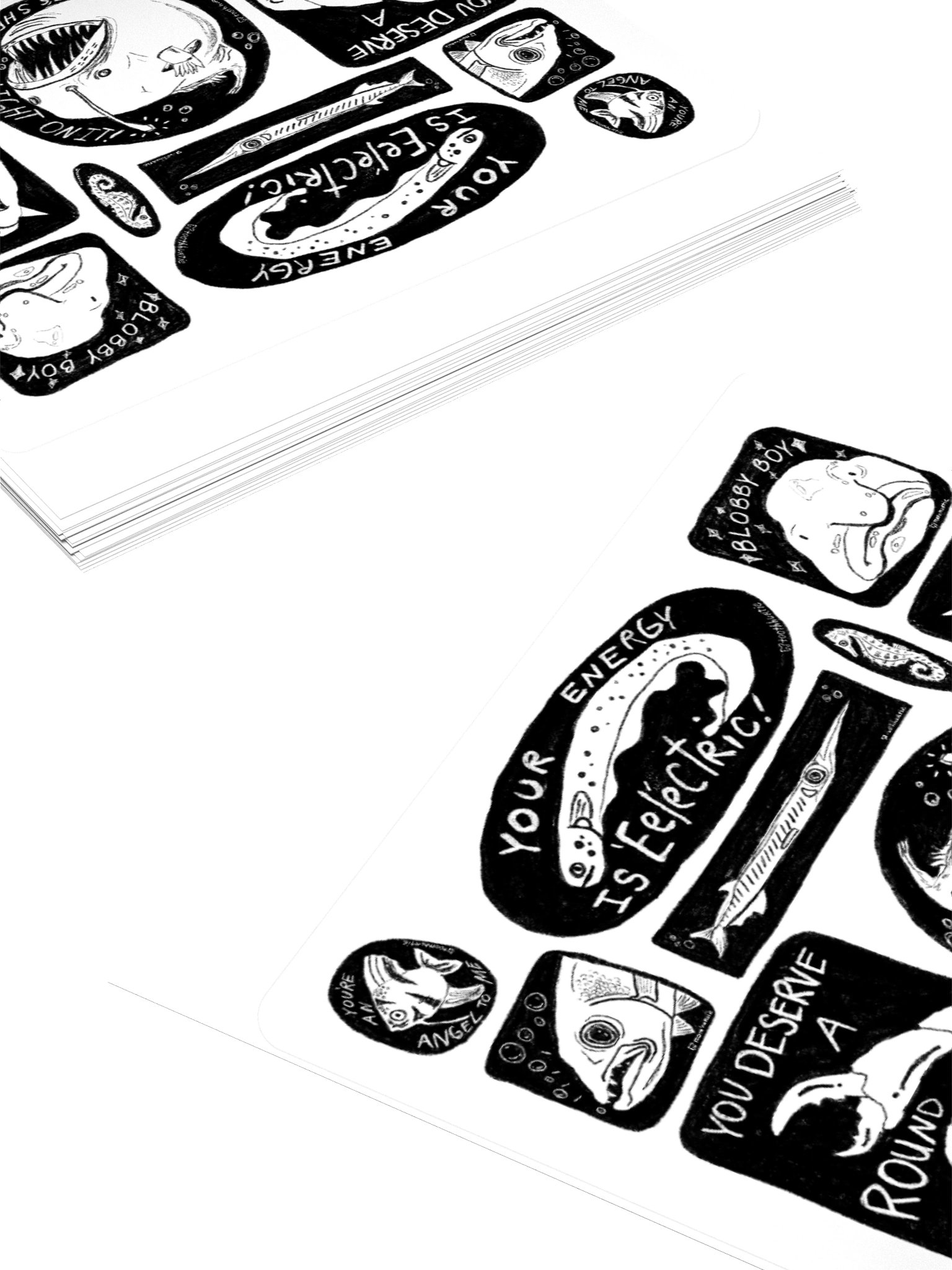 FISH STICKER SHEET product image (12)