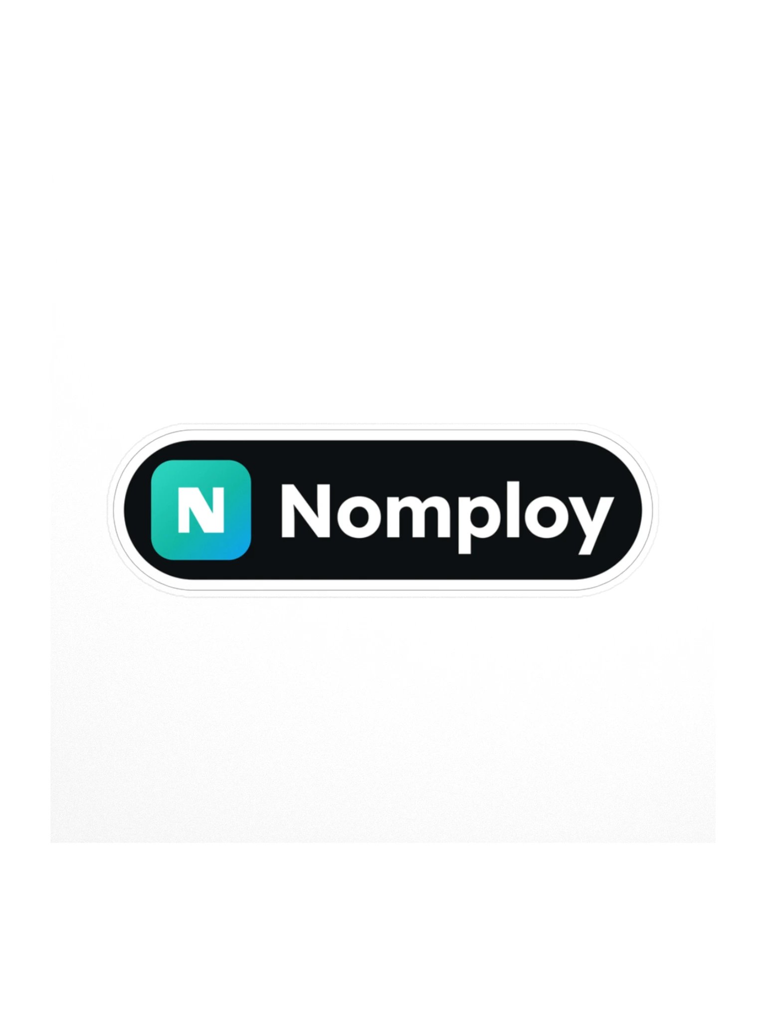 Nomploy Wordmark Sticker product image (1)