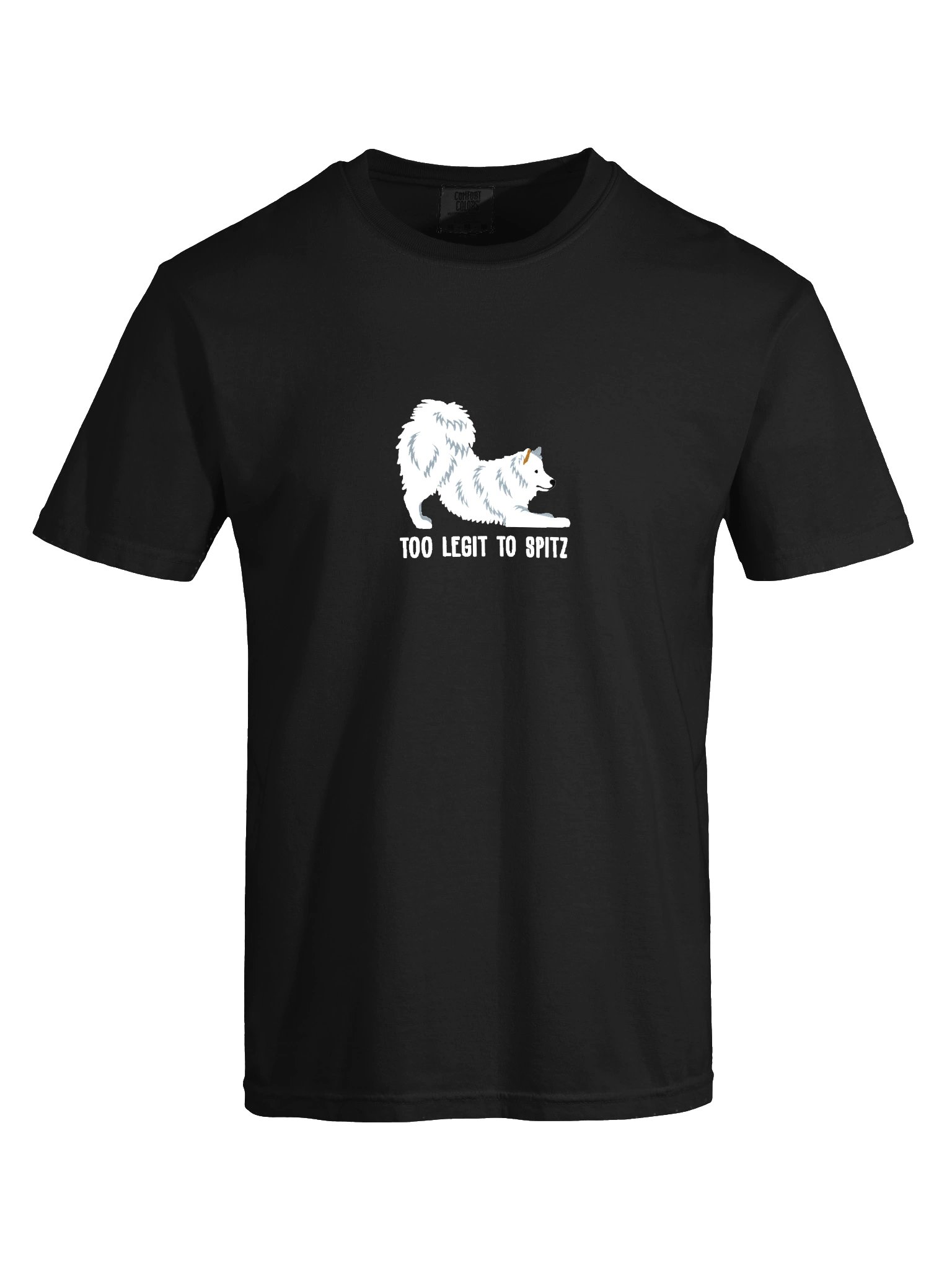 Too Legit to Spitz T-Shirt(Embroidered) of an American Eskimo Dog product image (10)
