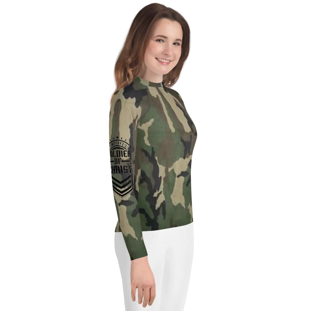 Faithful Camo: Youth Rash Guard - Woodland product image (5)