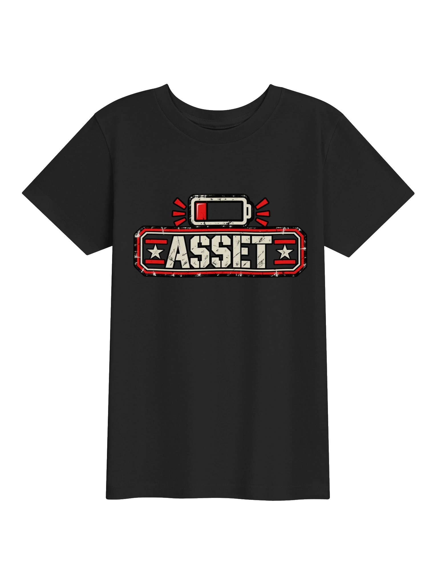 ASSET Kids T-Shirt | Military-Inspired Graphic Tee | Exhausted Parental Collection product image (1)