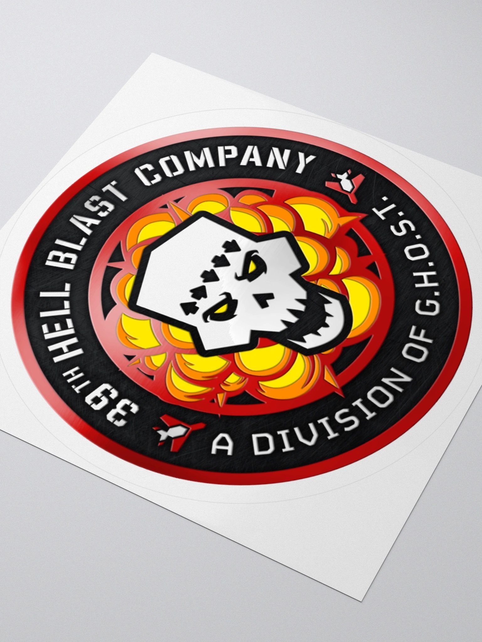 Hell Blast Metallic Sticker product image (3)