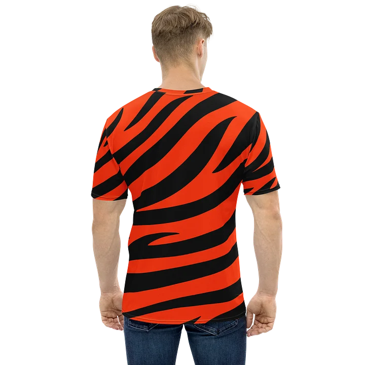 Tiger Print Graphic T-Shirt – Orange Black product image (2)