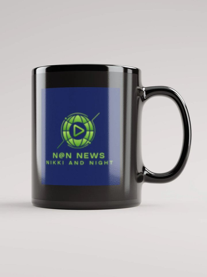 N@N NEWS Logo Black Glossy Mug product image (1)