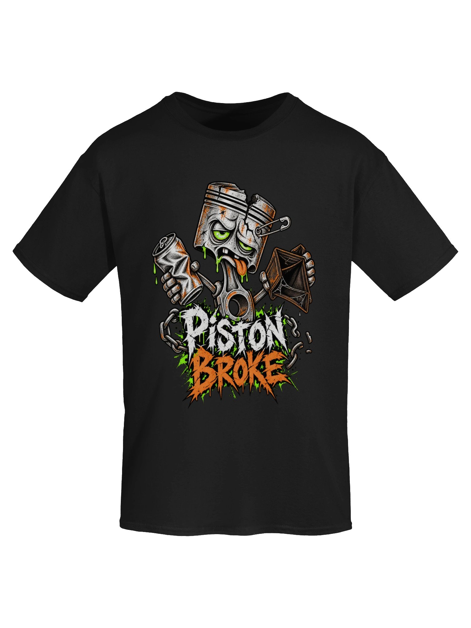 Piston Broke Zombie Mechanic T-Shirt product image (5)