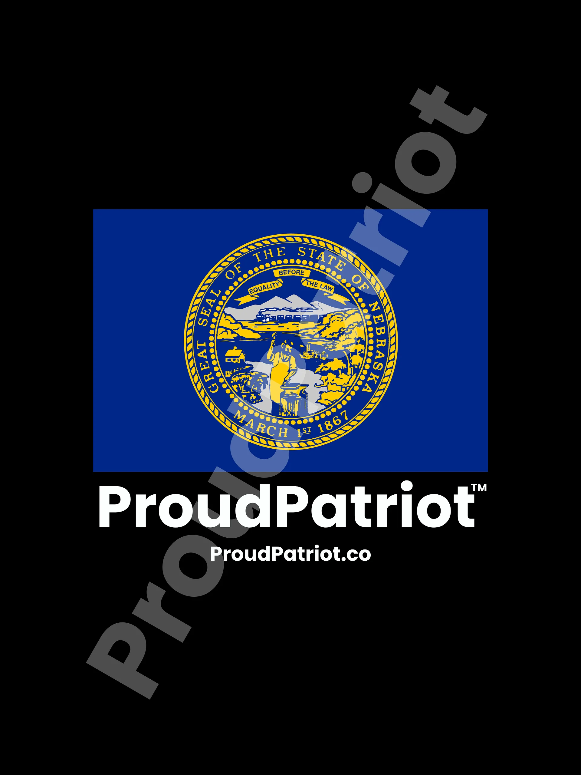 Nebraska Proud Screensaver Dark Mode product image (1)