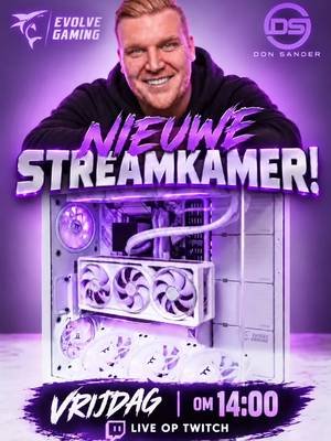 Vrijdag is het zover! Thanks to @EvolveGaming @Govee. En natuurlijk tim. wie is er vrijdag bij!? #evolvegaming #govee #goveelights #donsander #twitchnl