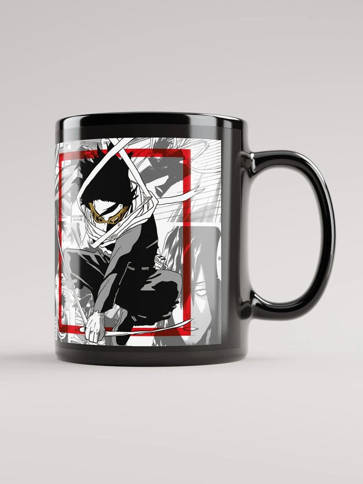 Ethereal Warrior Black Glossy Mug - Premium Ceramic Coffee Mug for Fantasy & Anime Fans product image (1)