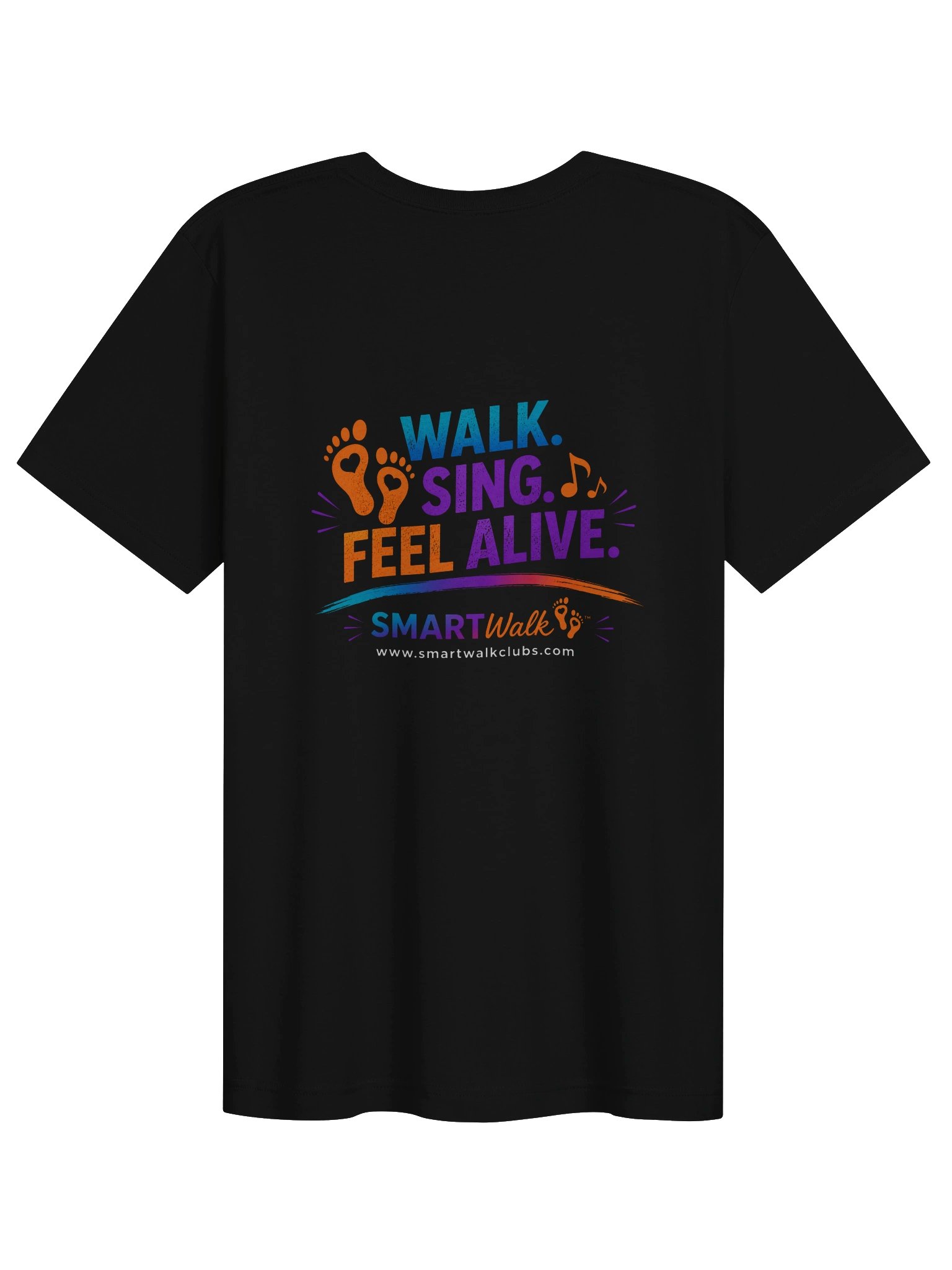 SMARTWalk Clubs T-Shirt (Black) product image (4)