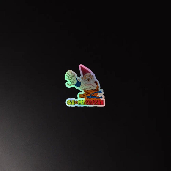 Gnome Saiyan Holo Sticker product image (4)