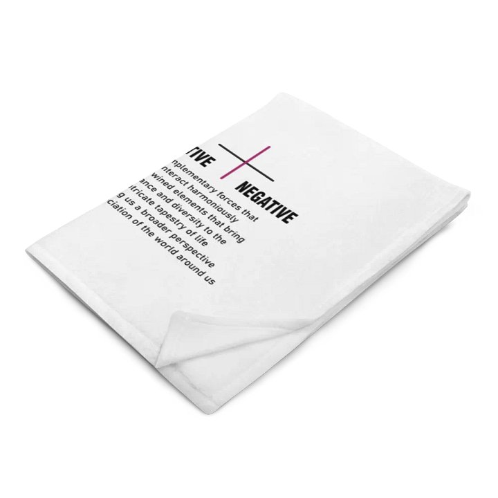 positive n negative blanket - dark fuxia line product image (1)