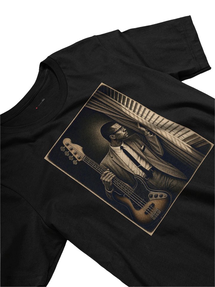 The Messenger's Groove | Malcolm X Bass Guitar Premium Tee product image (2)