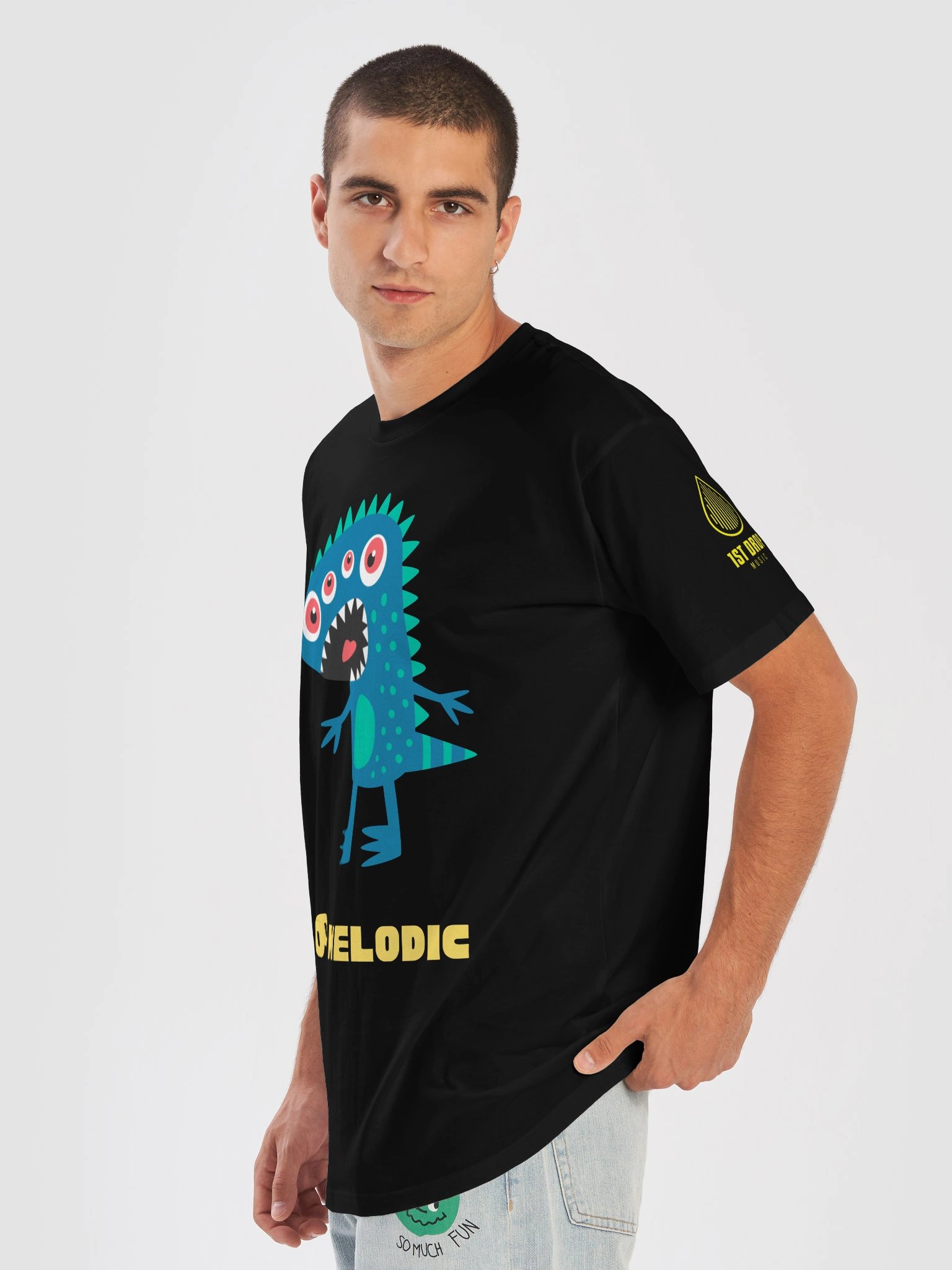 Oso Melodic Dino Monster Unisex T-shirt product image (7)