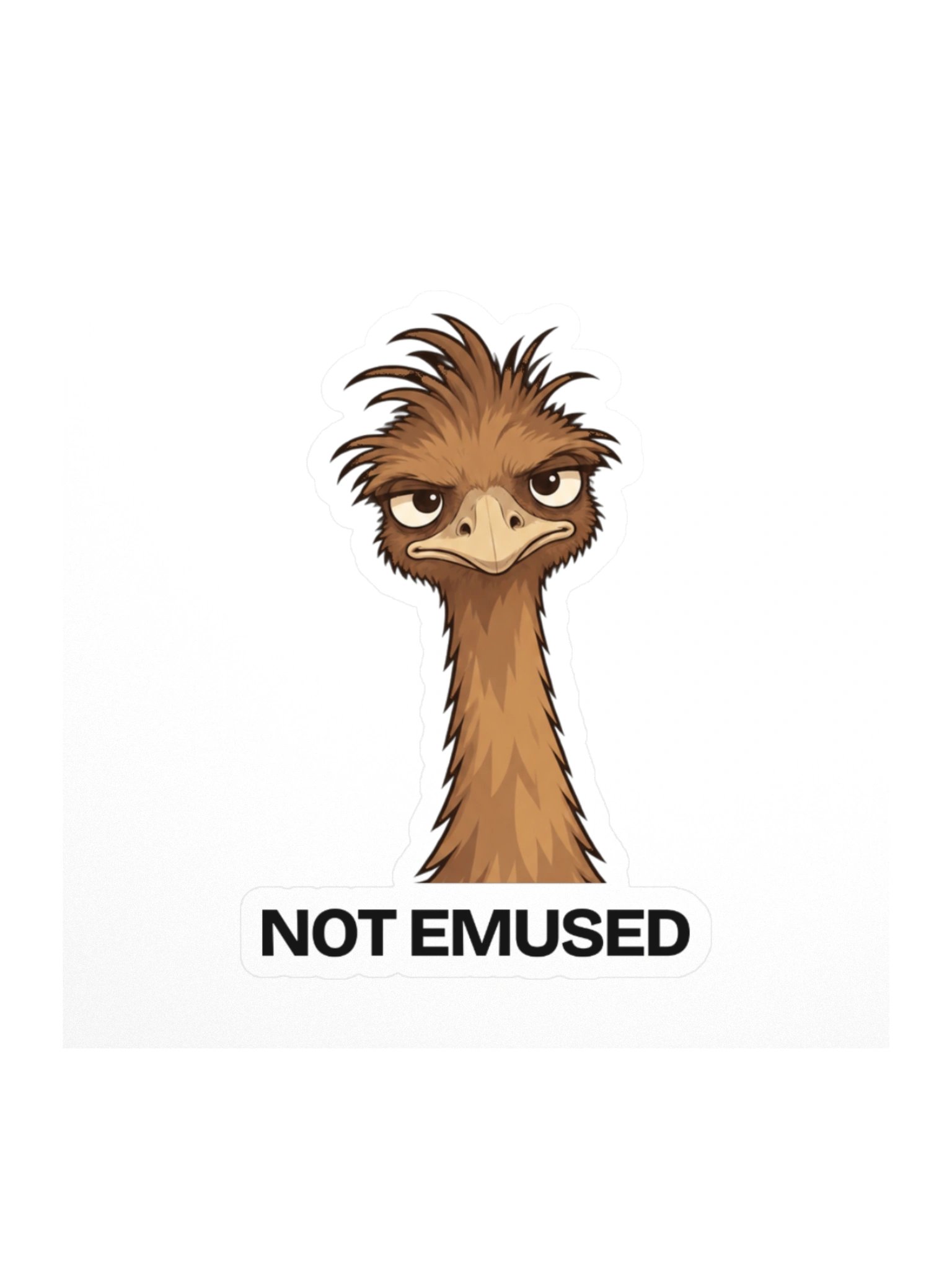 Not Emused Sticker product image (1)