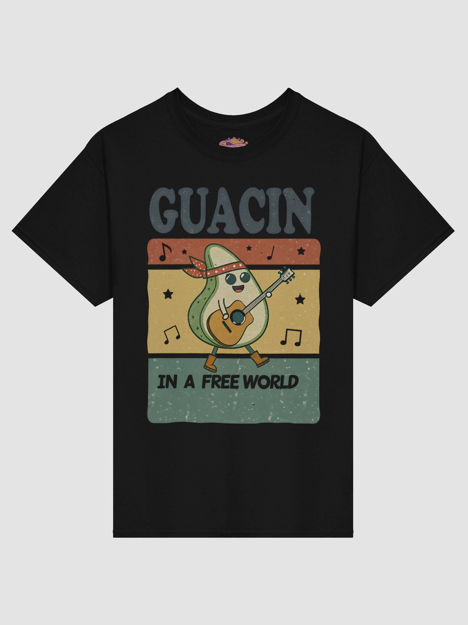 Guacin in a Free World Avocado Guitarist T-Shirt product image (3)