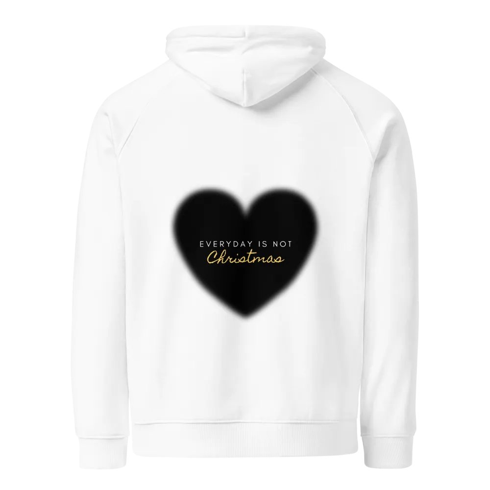 HOODIE "Everyday is not Christmas" - black heart product image (1)