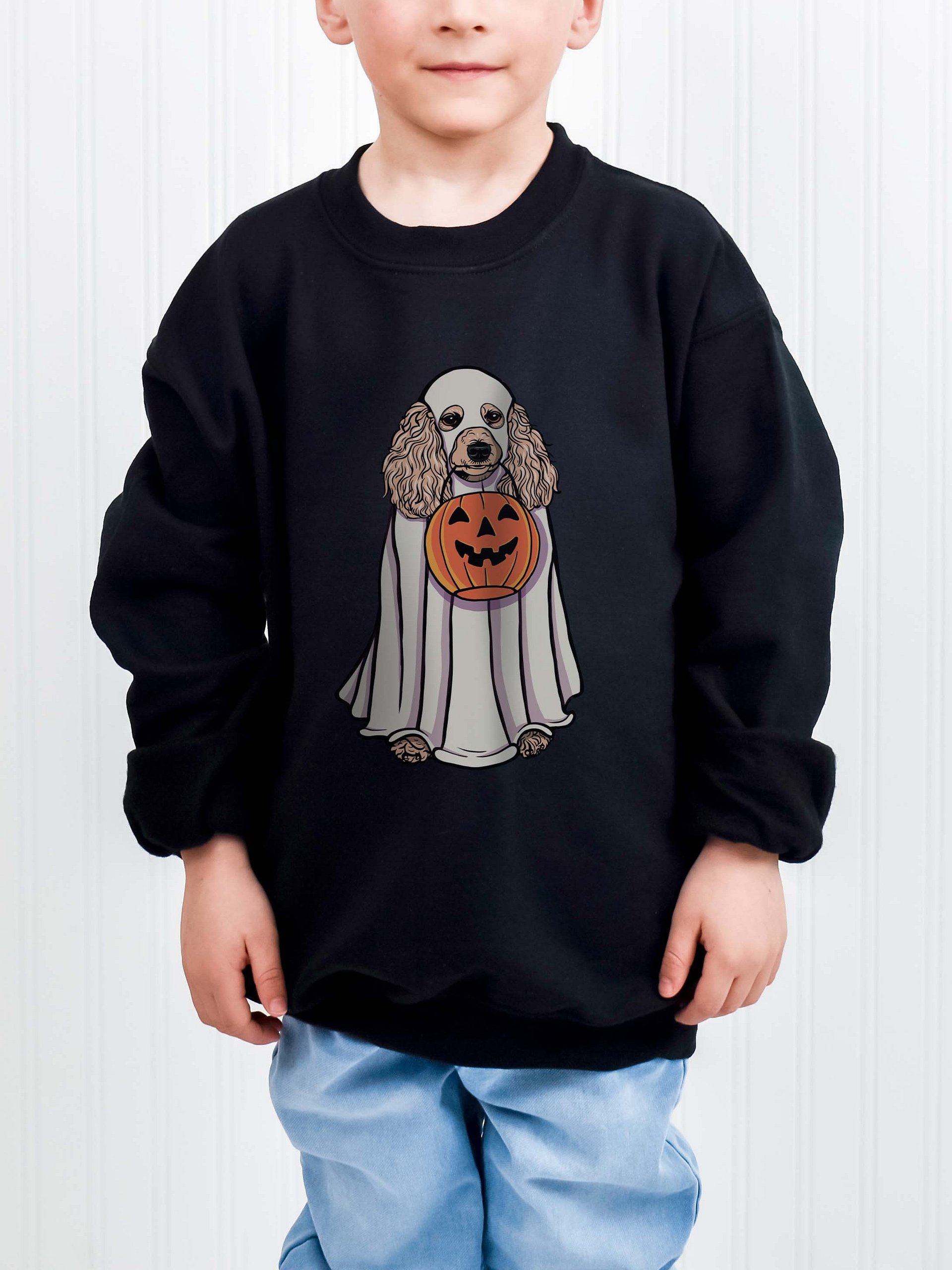 Halloween Standard Poodle(Beige) Youth Sweatshirt product image (1)