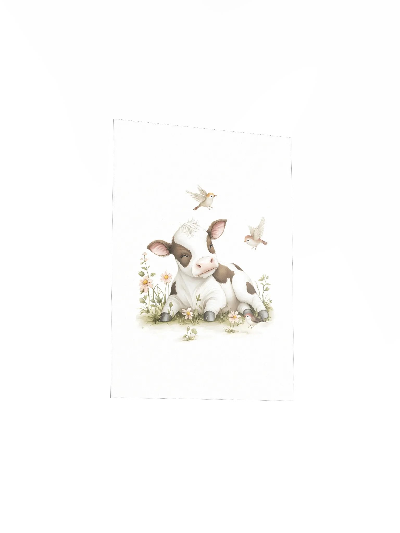 Cute Holstein Cow Farm Animal Nursery Prints product image (4)