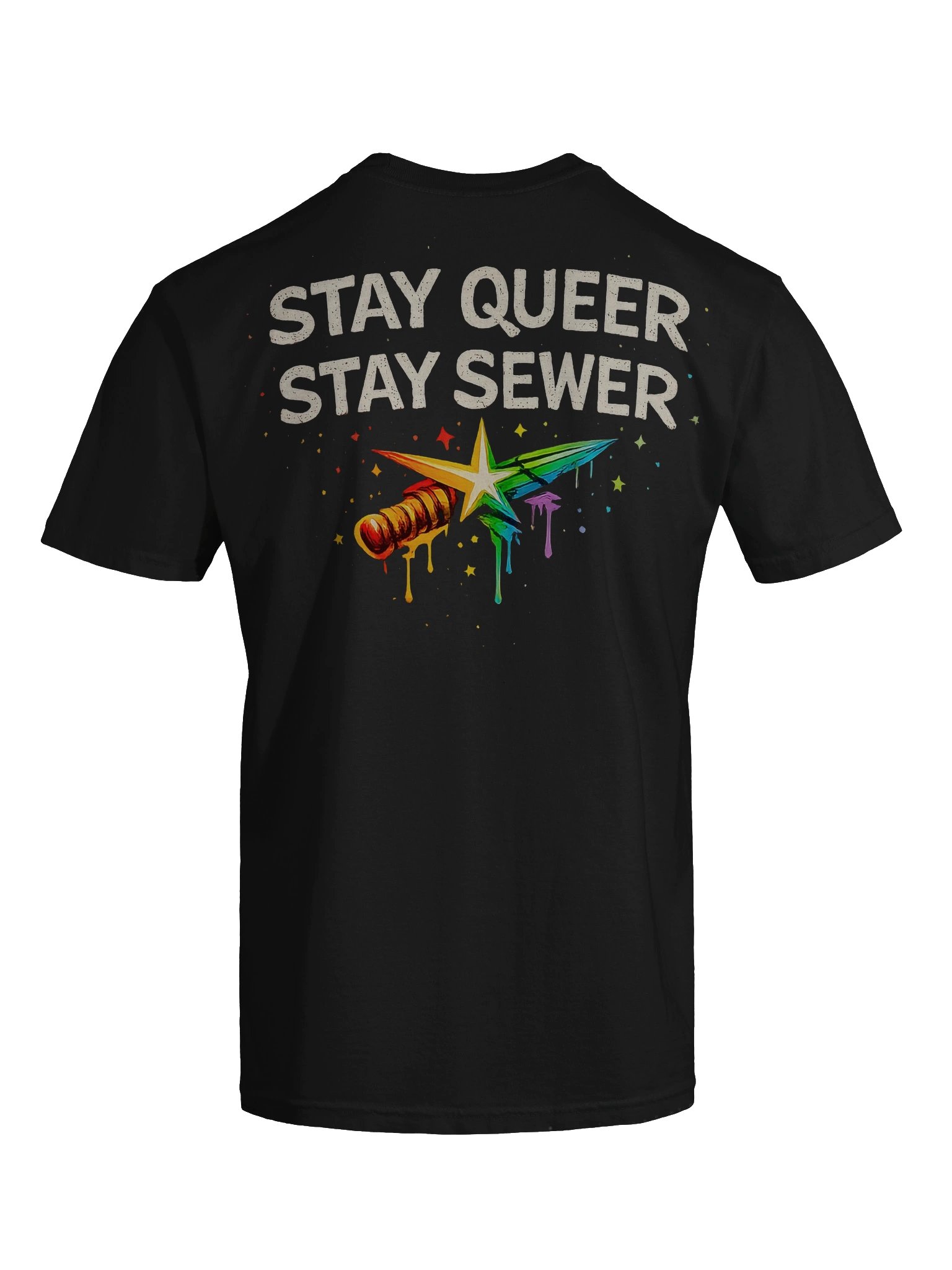 Stay Queer, Stay Sewer Pride Tee product image (7)