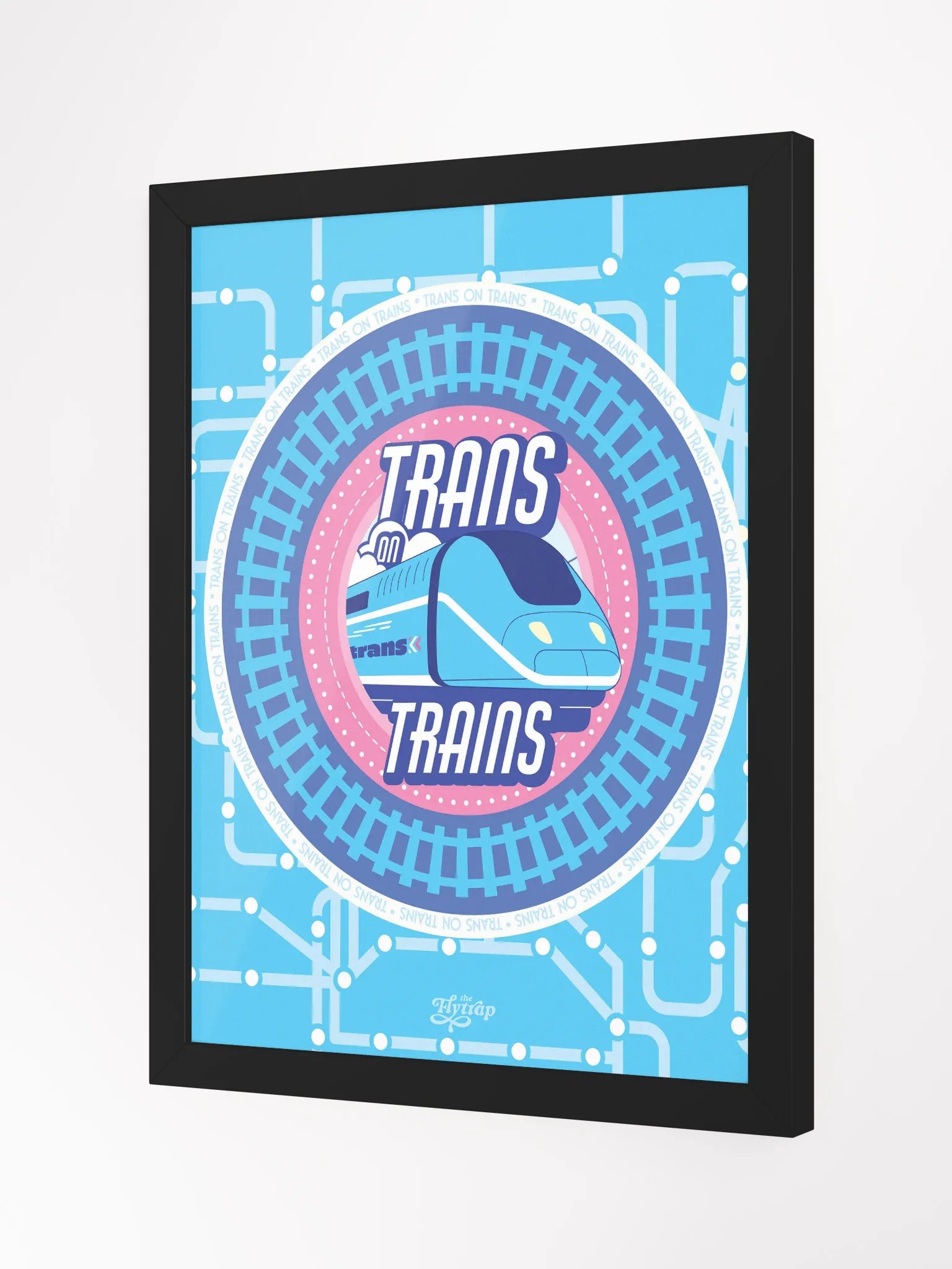 Trans on Trains 12x16 framed poster product image (4)