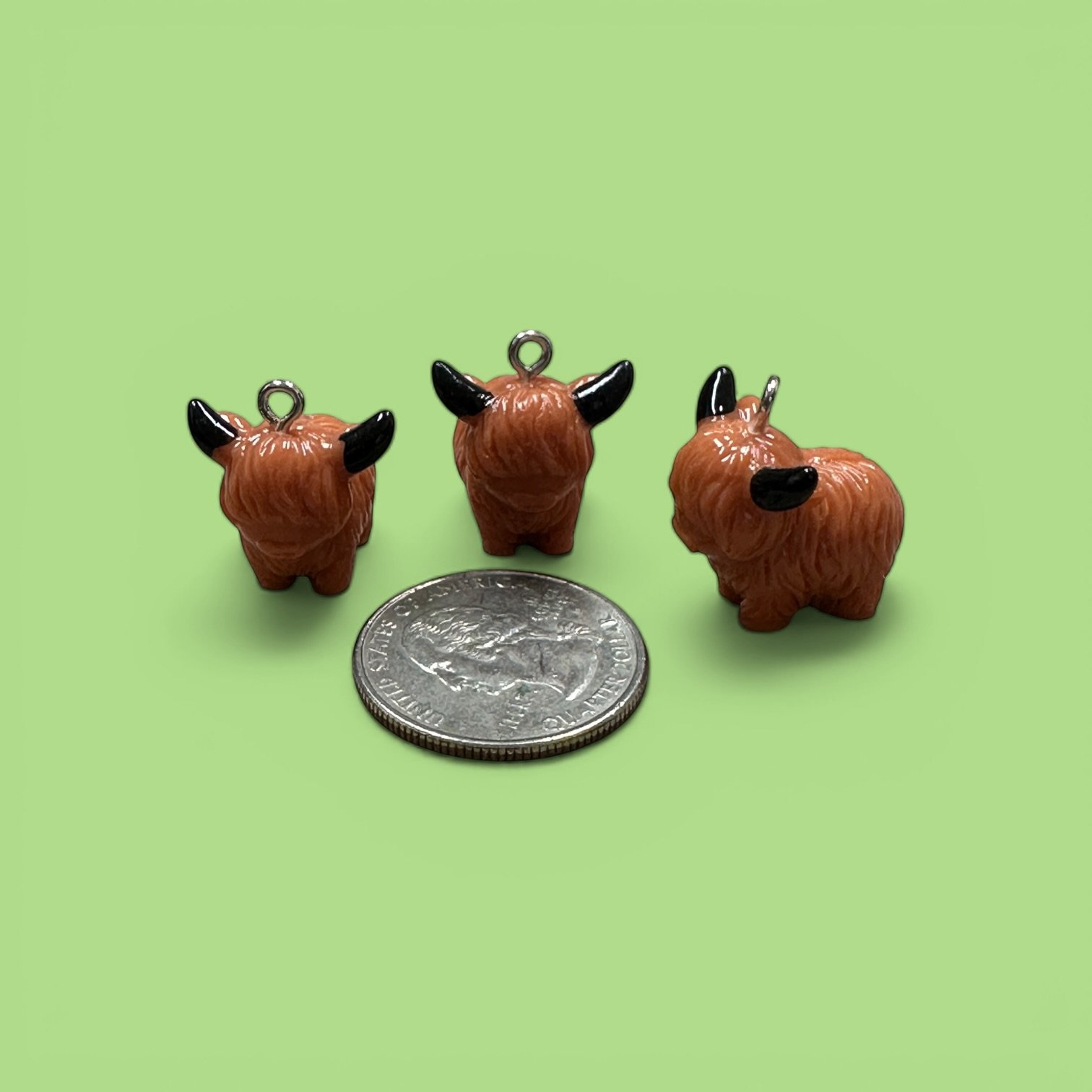 Highland Cows 3D Whinny Winners Braid and Bridle Charms for Horses | Little Shop of Ponies product image (2)