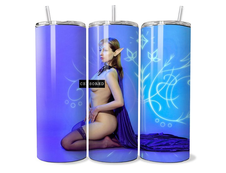 Censored Elf Nude Fantasy 20oz Tumbler product image (2)