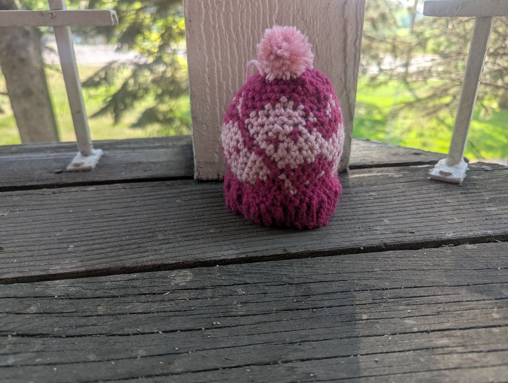 Merry Mischief Ornament - Pink Argyle product image (1)