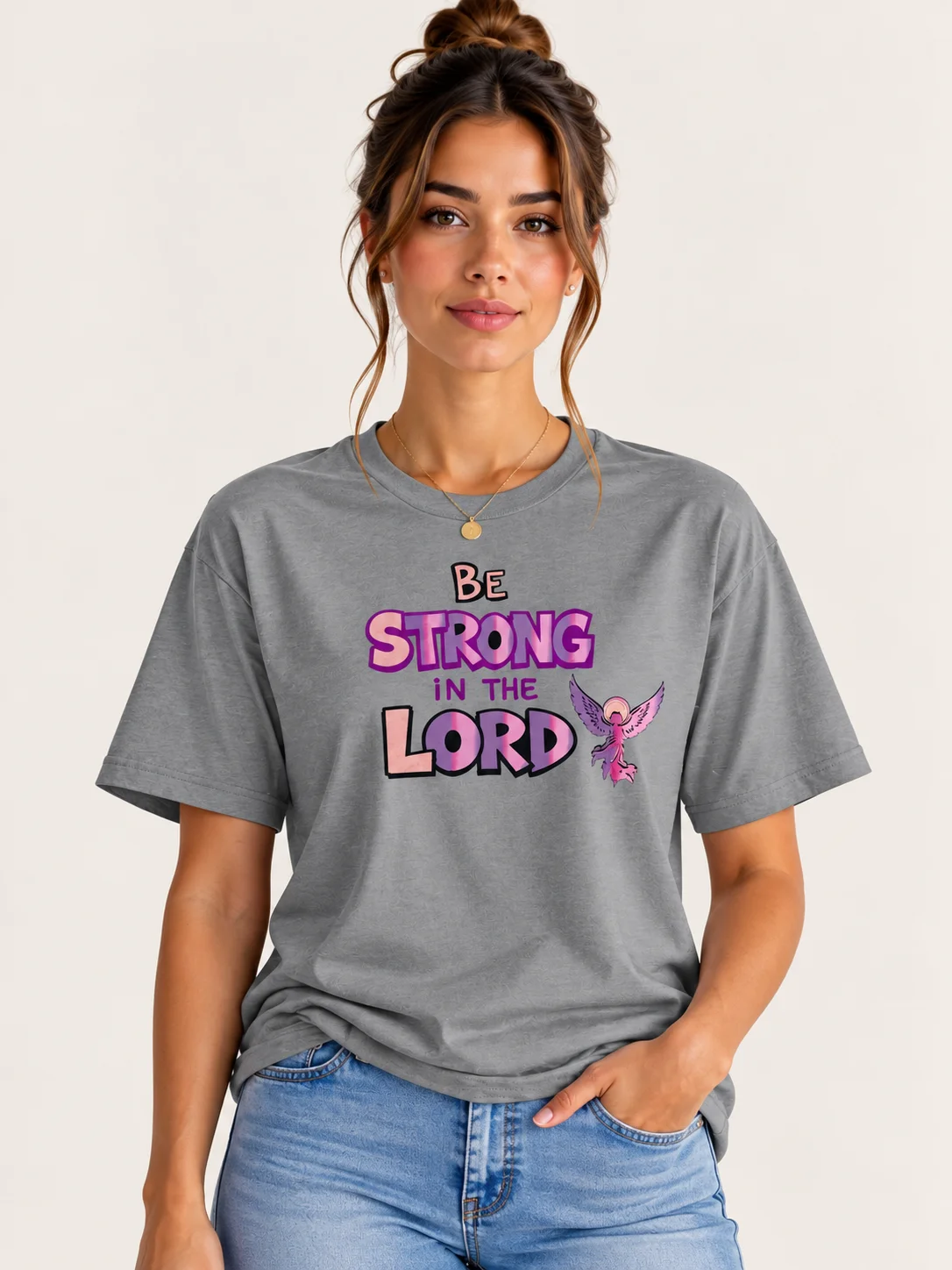 Be Strong in the Lord Premium T-shirt product image (1)