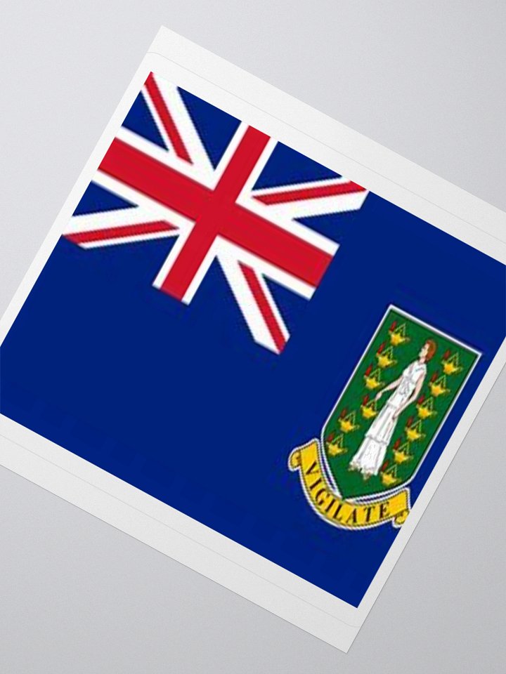 Exclusive British Virgin Islands Flag Kiss-Cut Stickers - High-Quality Vinyl, Multiple Sizes product image (6)