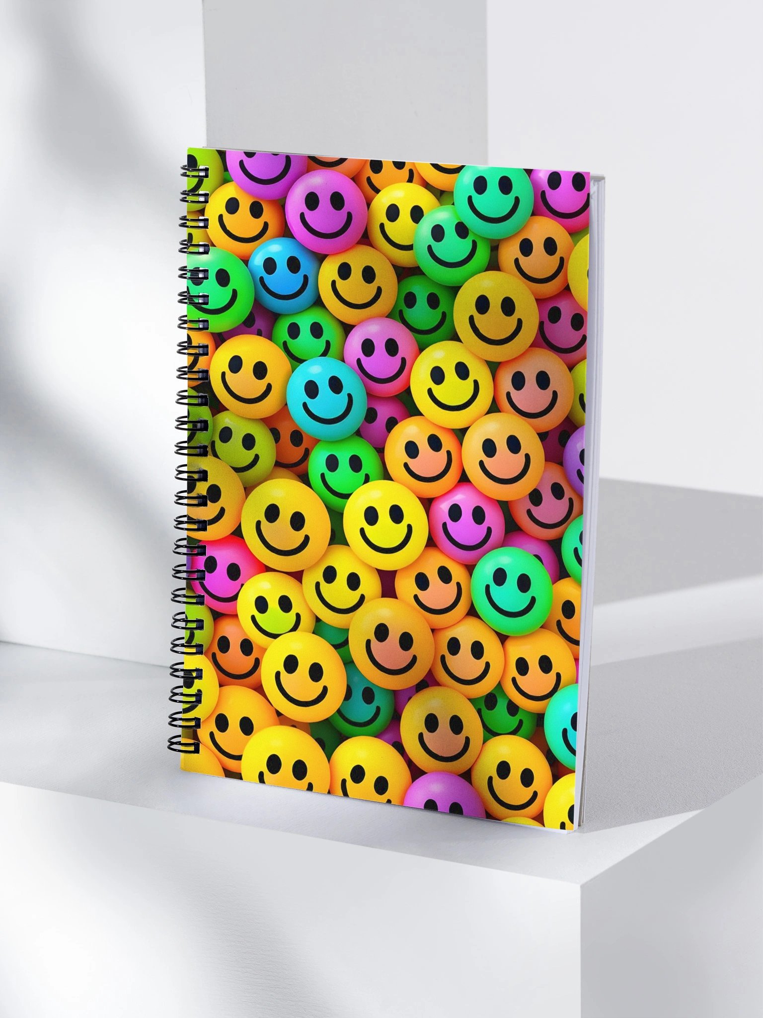 Cheerful Smiley Faces Spiral Notebook product image (4)